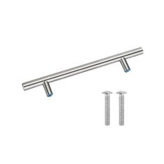 Imagem de Punho de aço inoxidável da barra do armário da porta da cozinha t puxador do armário puxadores do armário punho da gaveta do armário, 8 polegadas 128mm