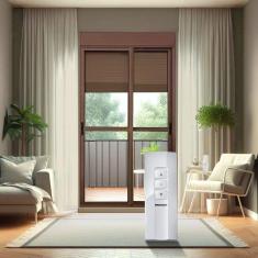 Imagem de Porta de Correr com Persiana integrada Correr com Motor e Controle Remoto 2 Folhas Móveis 230 X 120 Corten