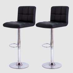 Imagem de Kit 02 Banqueta Gomos Pretas Cozinha 3-35