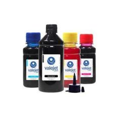 Imagem de Kit 4 Tintas L375 Para Epson Valejet Black 500ml Coloridas 100ml