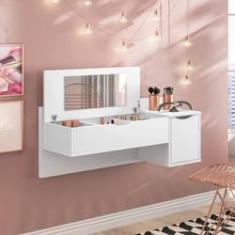Imagem de Penteadeira Suspensa Camarim Blush com 2 Portas e Espelho