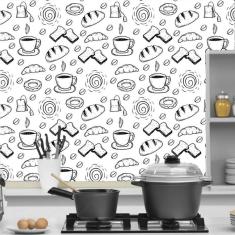 Imagem de Papel De Parede  E Desenhos  Chá Pão Café Rosca