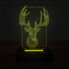 Imagem de Luminária Led 3D Alce Veado Abajur