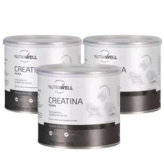 Imagem de Kit 3X Creatina Monohidratada 100% Pura Nutrawell 180G
