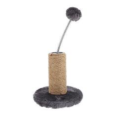 Imagem de Yustery Brinquedo interativo para gatos com bolas de mola, mastro de sisal, brinquedo para gatos, arranhador