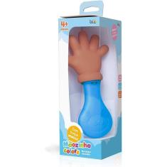 Imagem de Mordedor e Chocalho Mãozinha Negra Colors Azul - Toyster