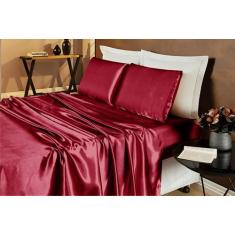 Imagem de Jogo De Cama Romantic King 4 Peças - Tecido Cetim Charmousse - Mayra E