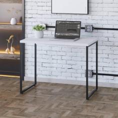 Imagem de Escrivaninha Dynamica Industrial 90 cm - Branco/Preto