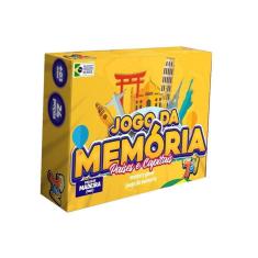 Imagem de Brinquedo Jogo Da Memória Países E Capitais Em MDF 24 Peças +3 Anos Paper Toy