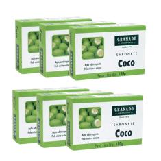 Imagem de Sabonete de Coco Granado kit C/6 Tira Oleosidade Pele Limpa