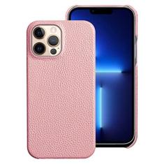Imagem de Capa de telefone de couro genuíno para iphone 14 13 Pro Max 12 13 mini 12 pro max 11 XR XS MAX 8 plus Capa traseira luxuosa, rosa, para iPhone 11Pro Max