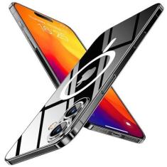 Imagem de Purluct Capa magnética fina projetada para iPhone 16 Plus [compatível com MagSafe], capa traseira rígida com acabamento fino [não amarela] Capa ultra protetora com proteção para câmera de 6,7