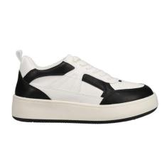 Imagem de MIA Tênis feminino casual com plataforma de dados com cadarço - branco, Branco, 38