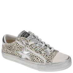 Imagem de VINTAGE HAVANA Tênis feminino Alive Metallic Glitter Cadarço Casual - Dourado, Wild Cheetah, 36