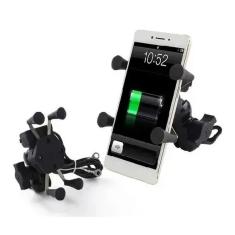 Imagem de Suporte Celular Moto Carregador Usb 5V