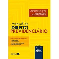 Imagem de Manual de Direito Previdenciário - André Studart Leitão - 9788553172122