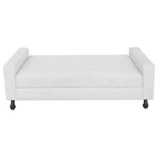 Imagem de Recamier Calçadeira Sofá Dona 90 cm Solteiro Baú Quarto Sala Suede Bra