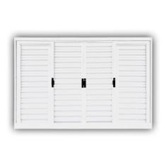 Imagem de Janela de Aço Veneziana de Correr 120x200cm 6 Folhas Minas Sul MGM