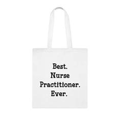 Imagem de Bolsa tote para enfermeira, bolsa para melhor praticante de enfermeira, presente para enfermeira, bolsa de ombro para enfermeira, bolsa de ombro para enfermeira, bolsas reutilizáveis