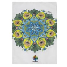 Imagem de Bolsa Organizadora Necessaire Grande Personalizada Branca Transparente Mandala Coloricasa