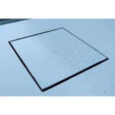Imagem de Ralo oculto linear seca piso (invisível) em inox polido 10cm x 10cm