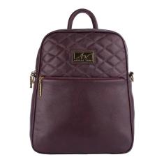 Imagem de Mochila feminina de couro com matelassê Lune