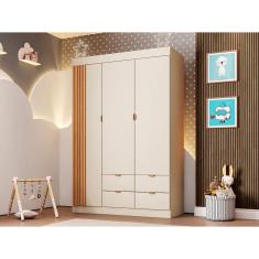 Imagem de Guarda Roupa Infantil Ayla 3 Portas Off White - Phoenix