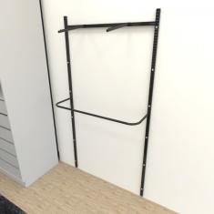 Imagem de Kit Para Closet Com 6 Peças Regulável 100x200 Cm Cor Preto