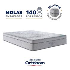 Imagem de Colchão de Molas Ensacadas D33 Pillow In Ortobom Freedom Queen 158cm