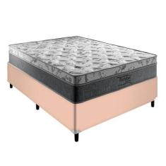 Imagem de Cama Box Casal Bege Palermo De Molas Ensacadas Portobel