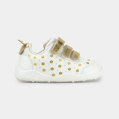 Imagem de Tênis Infantil Bibi Fisioflex Originals Branco com Flores-Feminino