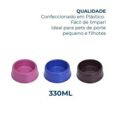 Imagem de Comedouro Bebedouro Pet Plástico Raças Pequenas Cachorro Gato - MAXXIM