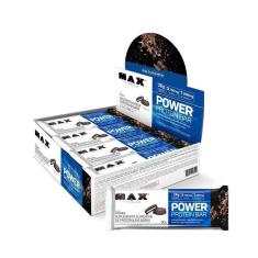 Imagem de Power Protein Bar Caixa com 8 Unidades (720g) - Max Titanium-Masculino