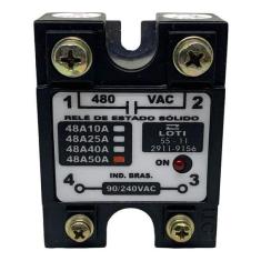 Imagem de Relé Solido Monof. 90-240VCA Ref. 48A50 - Loti