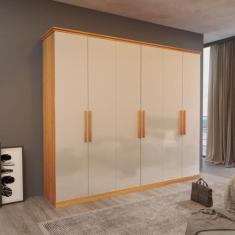 Imagem de Guarda-Roupa Casal Cyrus 100%Mdf 6 Portas 4 Gav Bom Pastor