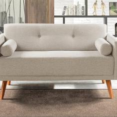 Imagem de Namoradeira Moderna Decoração Sala, Varanda, Recepção Luma Bege