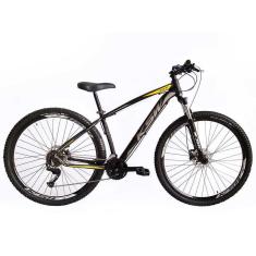 Imagem de Bicicleta Aro 29 KSW XLT 2020 27v Hidráulico K7 e Trava Preto com Cinza e Amarelo 17