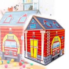 Imagem de Barraca Infantil Estação De Bombeiro Tenda Cabana Casinha Dobrável - R