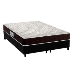 Imagem de Cama Box King: Colchão Espuma D33 Probel Advanced + Base Crc Suede Black(193x203)