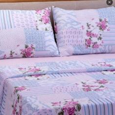 Imagem de Jogo De Cama Box Lençol Casal 3 Padrão Peças Estampado Em Microfibra -