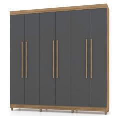 Imagem de Guarda-Roupa Casal Elegance 6 PT 2 GV Nature e Alasca