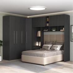 Imagem de Guarda-Roupa Modulado Lugano 8 Portas 3 Gavetas 3 Peças Yescasa
