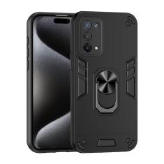 Imagem de Capa de telefone compatível com OPPO A74 5G/A54 5G/A93 5G com suporte e proteção à prova de choque à prova de quedas de grau militar capa protetora robusta PC fosco texturizado resistente capas