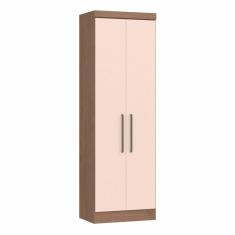 Imagem de Guarda Roupa Modulado 2 Portas Infinity Móveis Castro Macadâmia/Blush Line