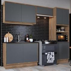 Imagem de Cozinha Modulada Viena 4 Peças 2 Armários Aéreo 1 Torre Quente 1 Balcã