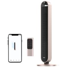 Imagem de Ventilador de Torre com Oscilação de 120º, 4 Modos, 12 Velocidades e Controle Remoto, APP ou Voz, 110V 36W, Dreo, Champanhe