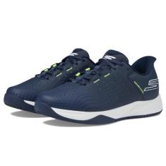 Imagem de Skechers Viper Court Recarga masculina, Azul-marinho/amarelo, 45