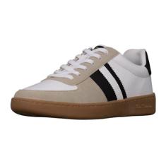 Imagem de Ben Sherman Tênis masculino Hyde, Branco/Preto/Goma, 42