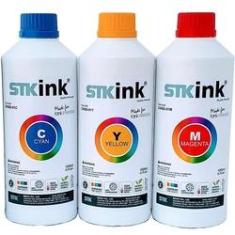 Imagem de 3 x 500ml Tinta STK T544 L3110 L3150 L5190 compatível com Ecotank Epson