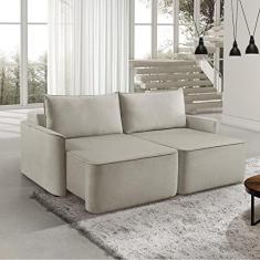 Imagem de Sofá Retrátil 160cm 2 Lugares Moon 2321 Estofart Creme